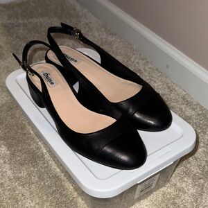 Dune London Classic Black Slingback Shoes UK 40
